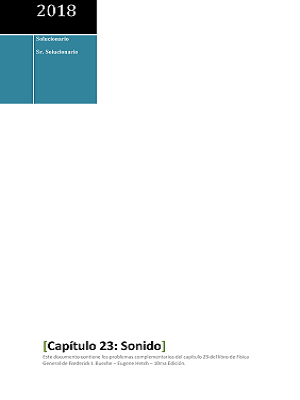 Capítulo 23: Sonido